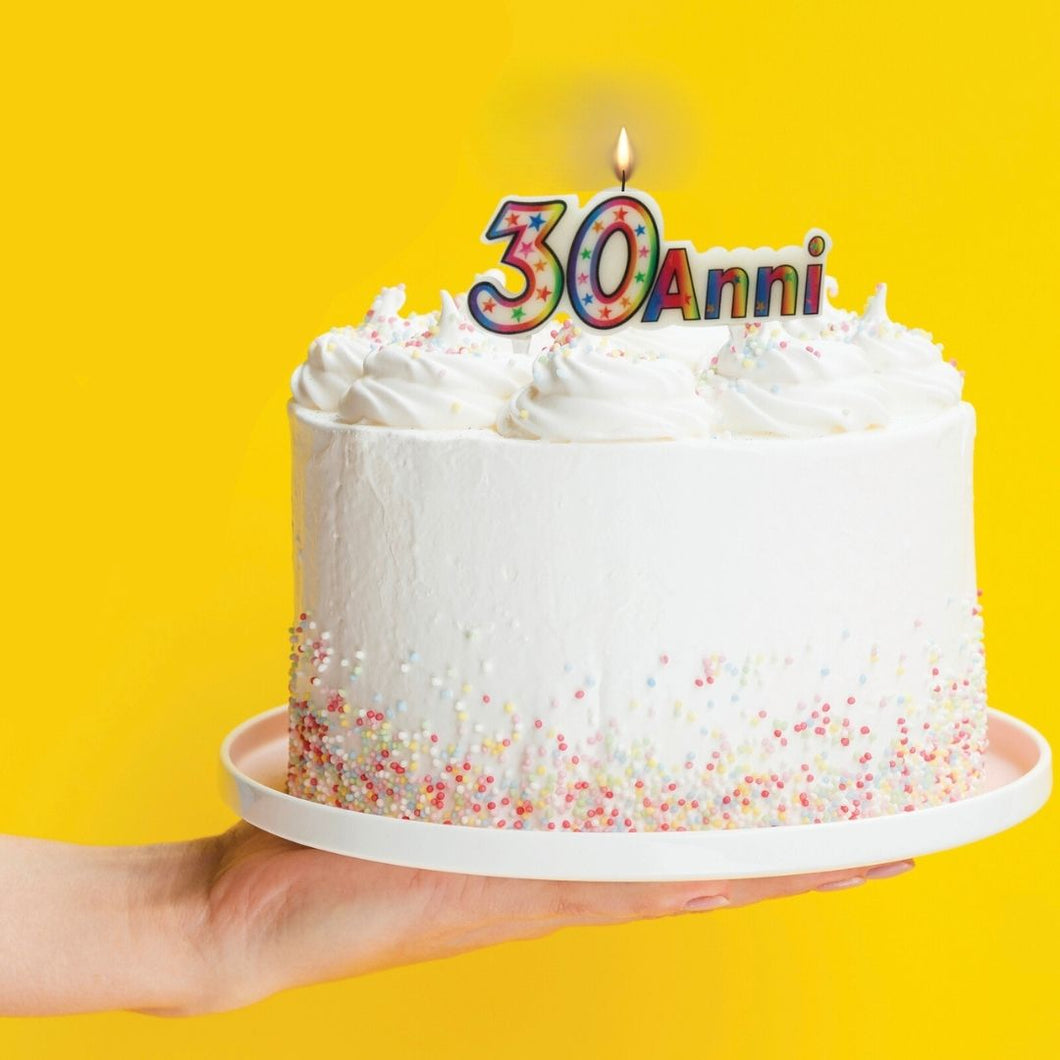Candelina per torta sagomata 30 Anni – MOOD MILANO STORE