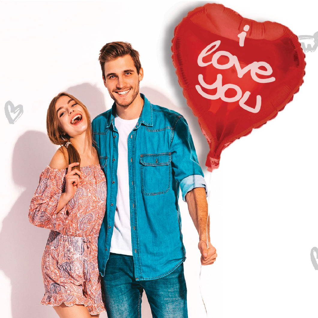 Palloncino cuore con scritta I Love You – MOOD MILANO STORE